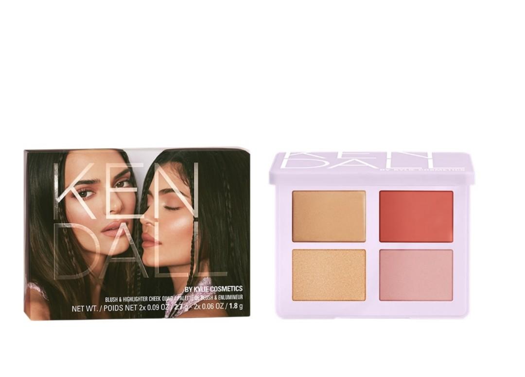 Kylie Cosmetic Kendall Blush & Highlighter Quad Palette, Beauty & Personal  Care, Face, Makeup On Carousell