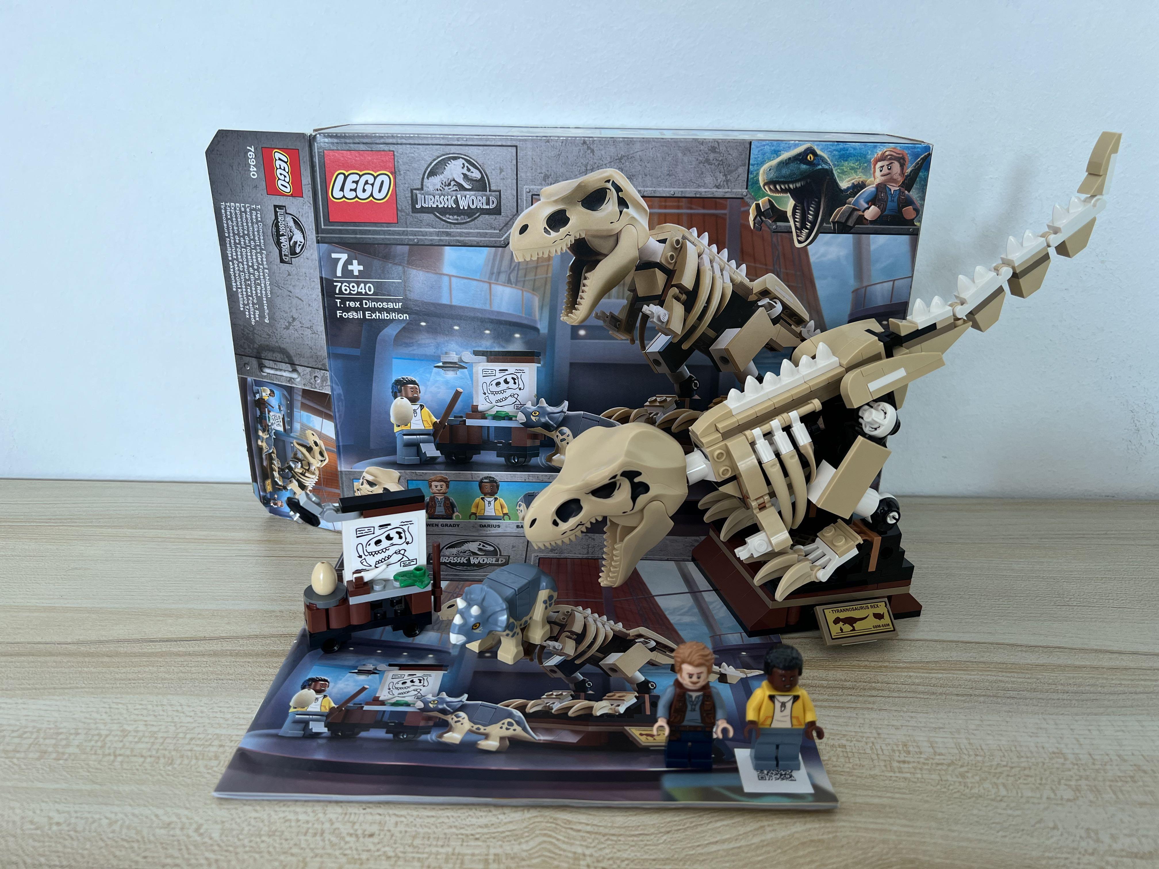 Lego Jurassic World Exposição Fóssil Do Dinossauro Rex 76940