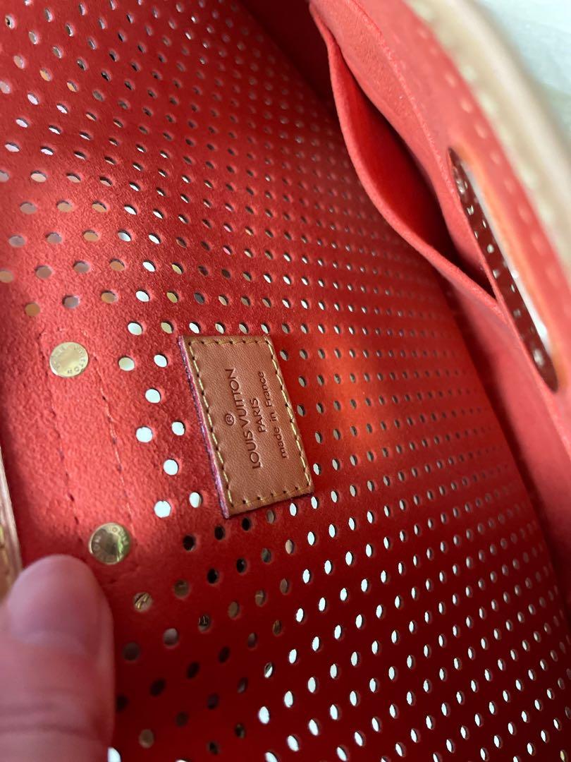 Louis Vuitton Limited Edition Orange Monogram Perforated Demi Lune Bag -  Yoogi's Closet