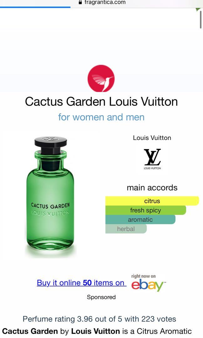 Louis Vuitton LV Cactus Garden Perfume eau de parfum sample 2ml, Kesehatan  & Kecantikan, Parfum, Kuku & Lainnya di Carousell