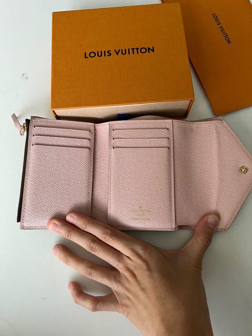 BNIB Louis Vuitton Small Wallet Women Trifold Victorine ❤️ Monogram -  Fuschia - Brown Tan - Pink Rose Ballerine IDR 9,x00.000