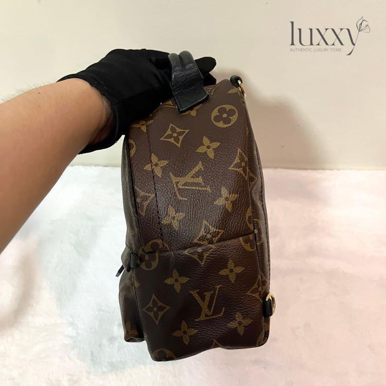 LV MINI PALM SPRING (Category: Luxury Bags & Wallets) located in San Jose del Monte. Submitted by luxxyluxuryitems (Listing ID 1163262247, Image 3). Description: Explore this beautiful LV Mono Palm Spring! Get this at an affordable price — now sold out in LV PH store. ✨✨ 💠 Authentic / Original 💠 Preloved; 2018 edition 💠 RANK A; 9/10 💠 No rubs, creases && cracks (still very good condition) 💠 We don’t sell fakes, imitations, or knockoffs 💠 We