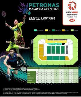 WTS] Ticket Petronas Malaysia Open 2022, Tickets \u0026 Vouchers, Event Tickets  on Carousell
