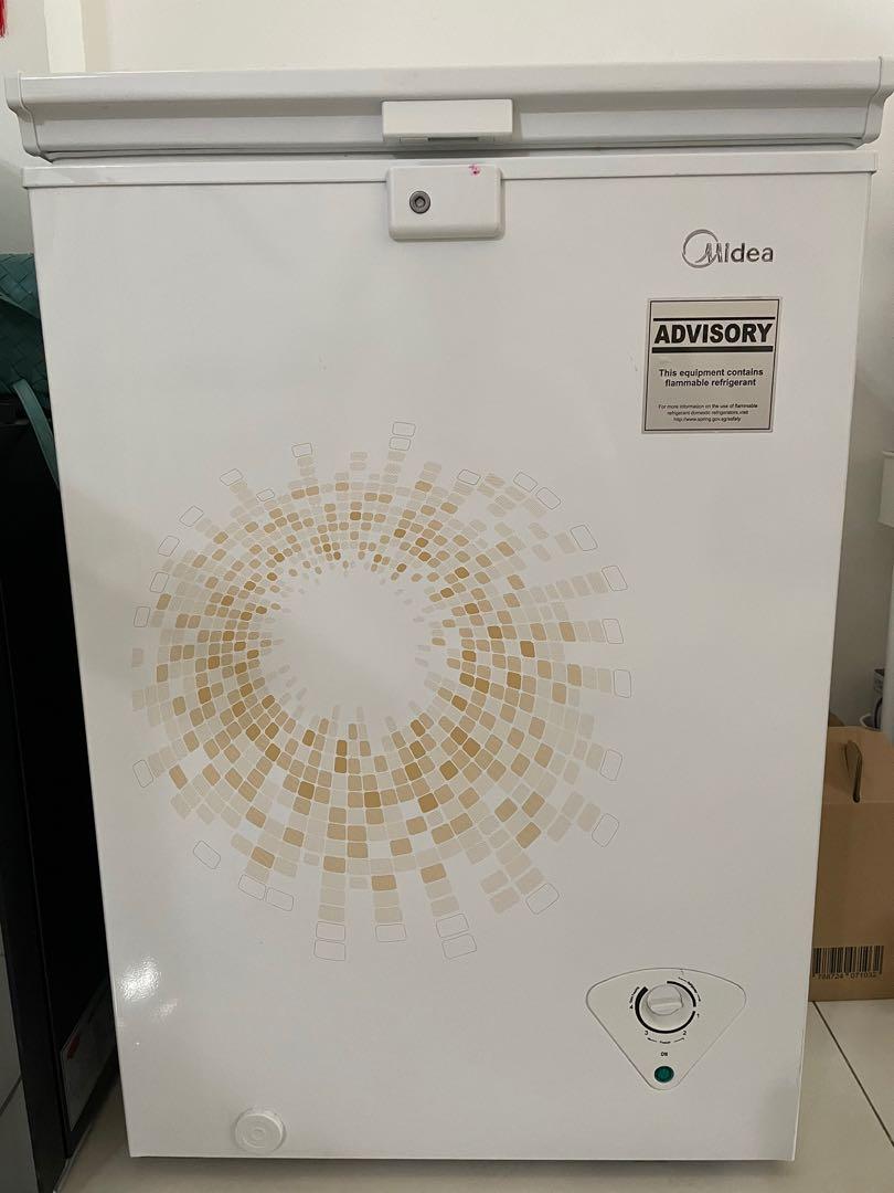 Midea 99L Chest Freezer MCF129W, TV & Home Appliances, Kitchen