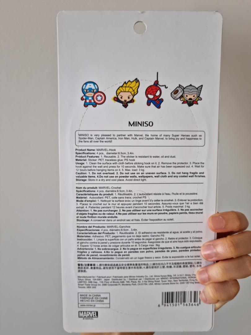 Miniso Marvel Hook Crochet, Furniture & Home Living, Home Improvement