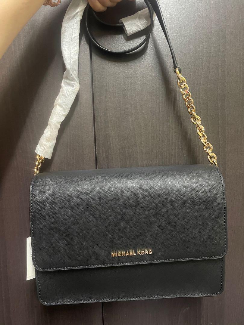 Michael Kors Daniela Large Gusset Saffiano Leather Crossbody Bag