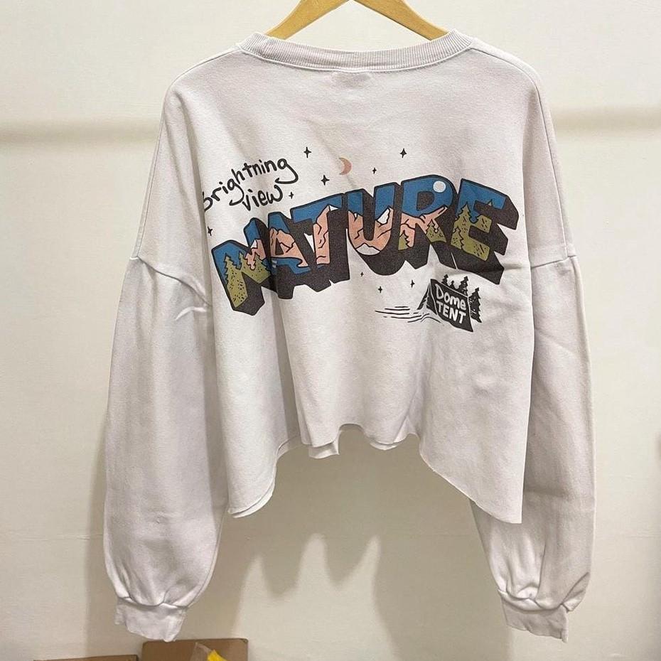 Nature Sweater tangan balon, Olshop 