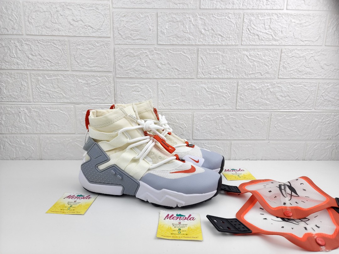 Sepatu Nike Air Huarache Gripp Sail Team Orange Shoes Huarache