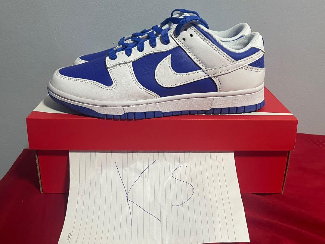 Nike Dunk Low Racer Blue Mens Fashion Footwear Sneakers On Carousell