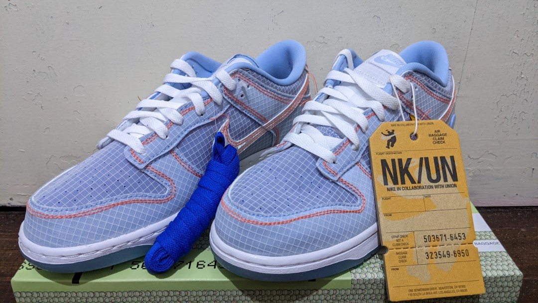 Nike Dunk Low Union Passport Pack Argon, Men's Fashion, Footwear ...
