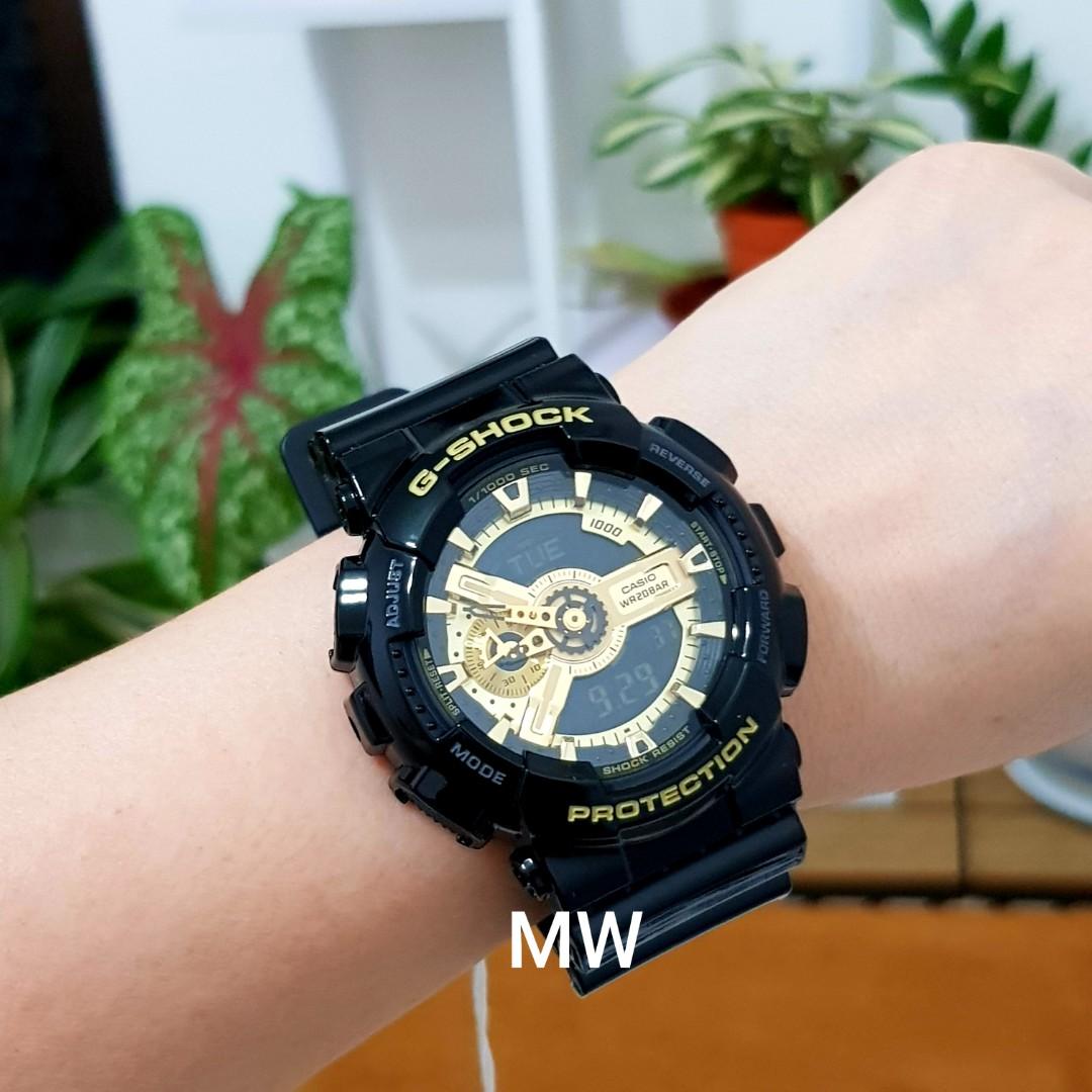 Original Casio g shock black gold ga110 ga 110 ga 110gb men s