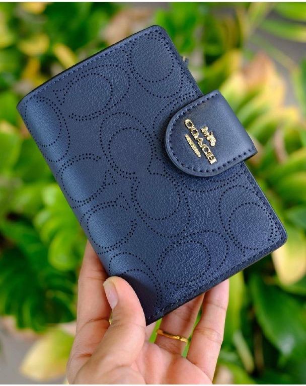 Dark blue coach wallet 2025
