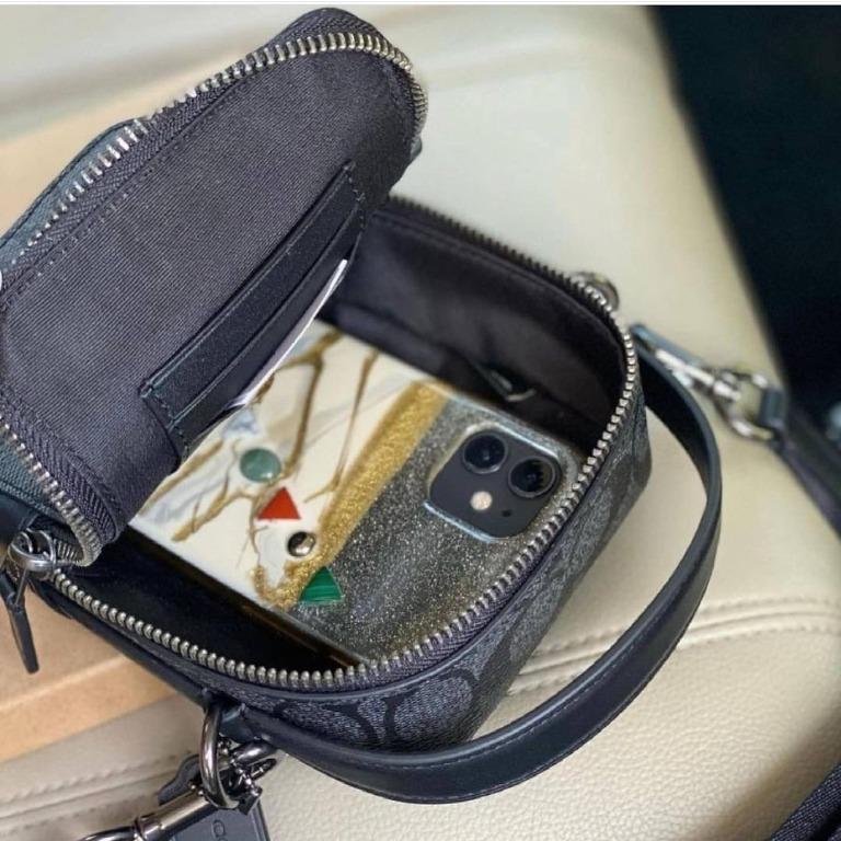 Original Coach Top Handle Crossbody In Signature Canvas C3146