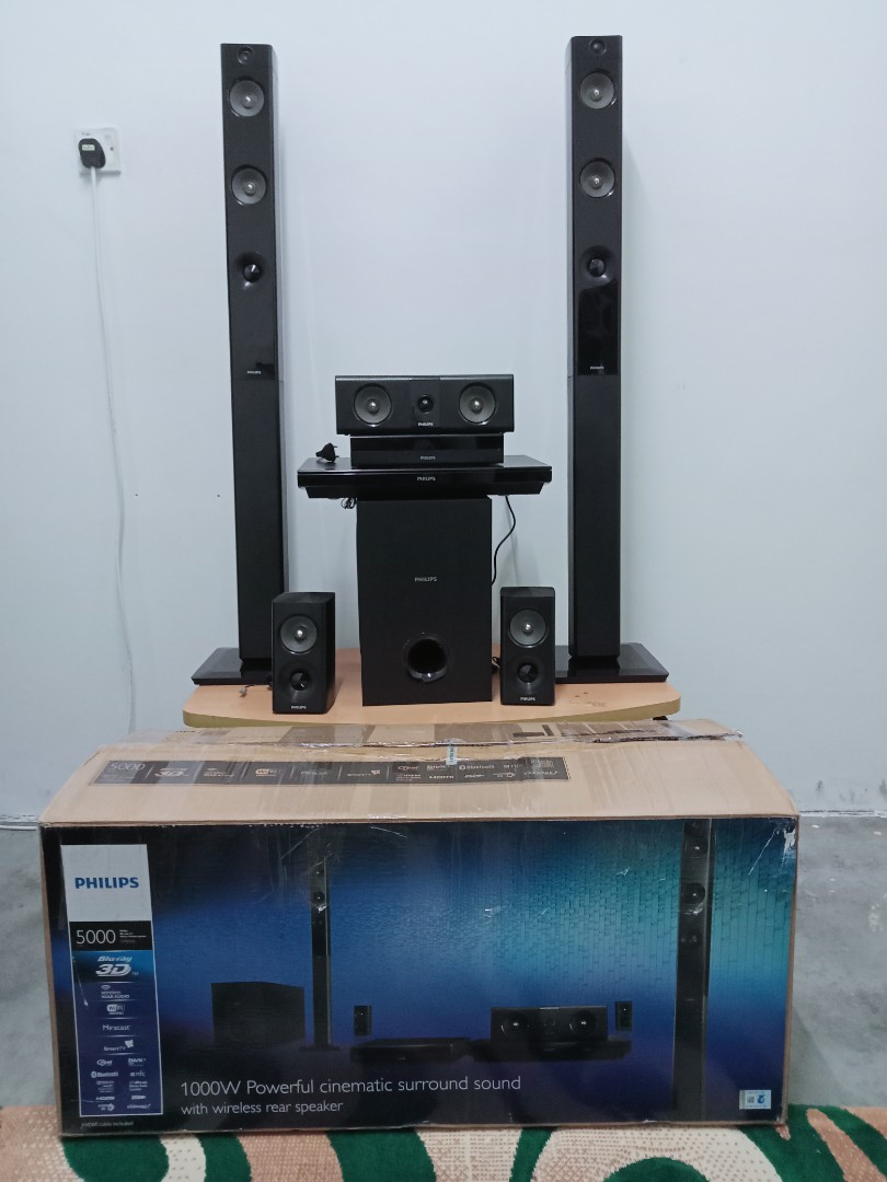 Philips 1000w 2024 home theater system