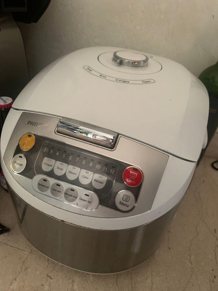 Philips rice cooker (soup/rice/congee/claypot rice), Furniture & Home