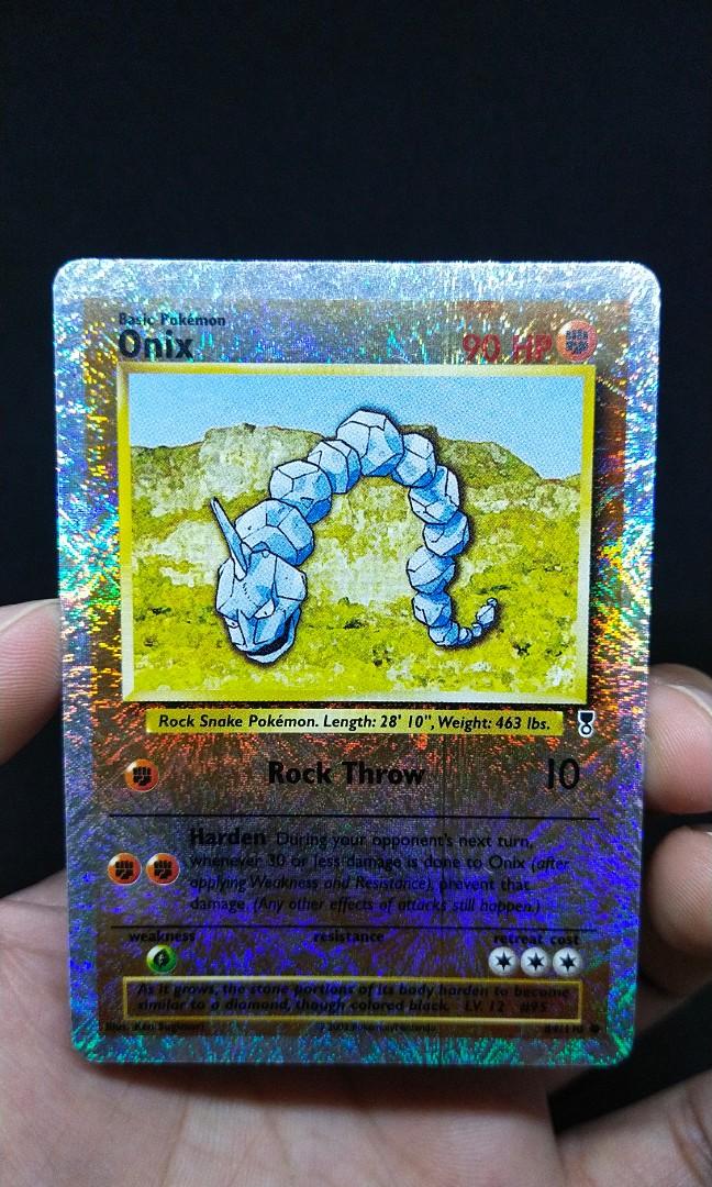 Pokemon Card ONIX 84 REVERSE FOIL (LEGENDARY COLLECTION) YEAR 2002