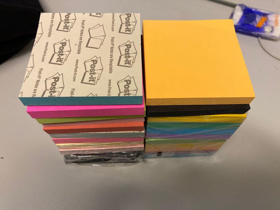 Post it note (various colour), 興趣及遊戲, 手作＆自家設計, 文具 - Carousell