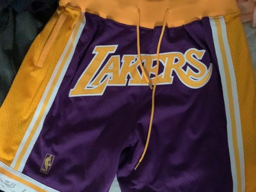 Purple Lakers Just Don Shorts, Men's 