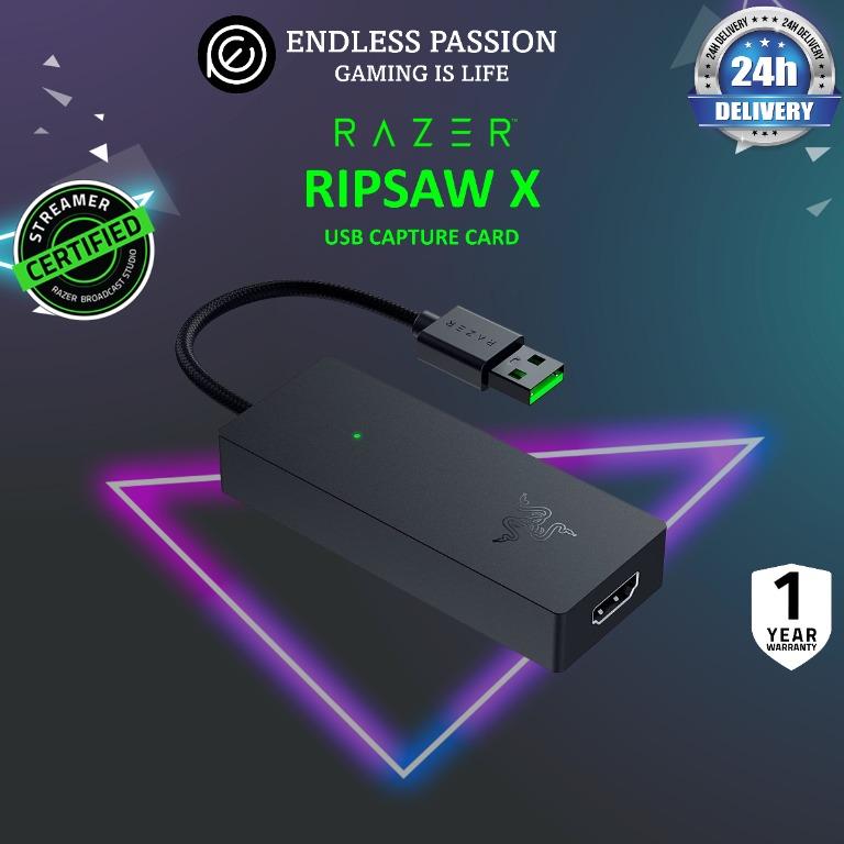 Razer Ripsaw X USB Capture Card with Camera Connection for Full 4K