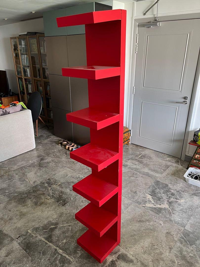 Red IKEA shelves Furniture Home Living Furniture Shelves