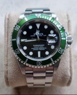 Pre-Owned Rolex Submariner Kermit 16610LV Mark VI Circa 2005-2006