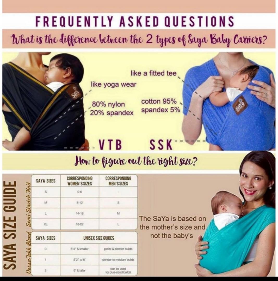 SaYa wrap baby carrier SSK Galak, Babies & Kids, Babies & Kids Fashion