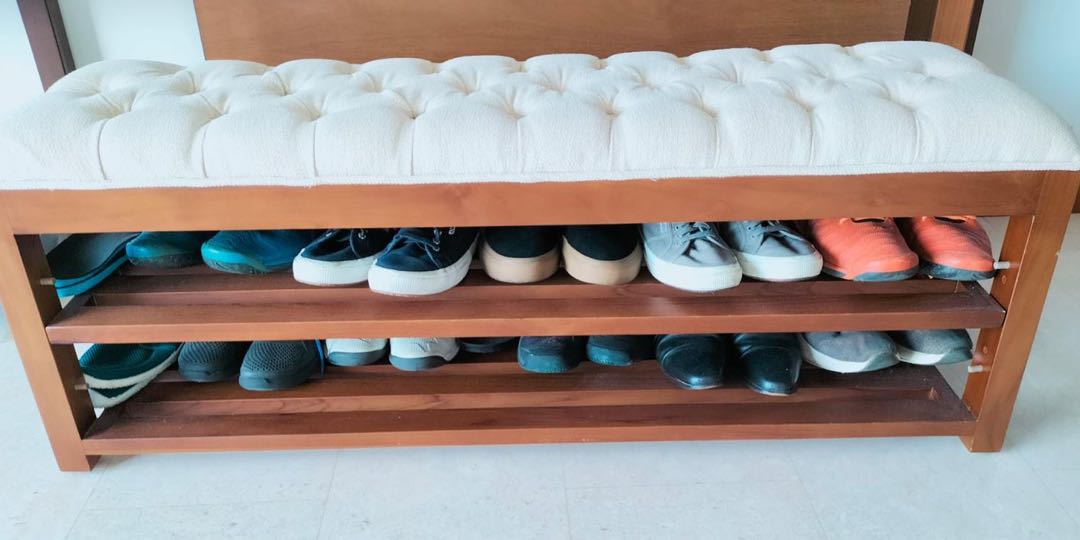 Custom sales shoe bench