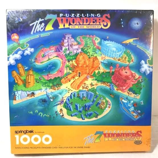 The 7 Wonders of the World Puzzle 1000 pieces by Hallmark, Hobbies ...