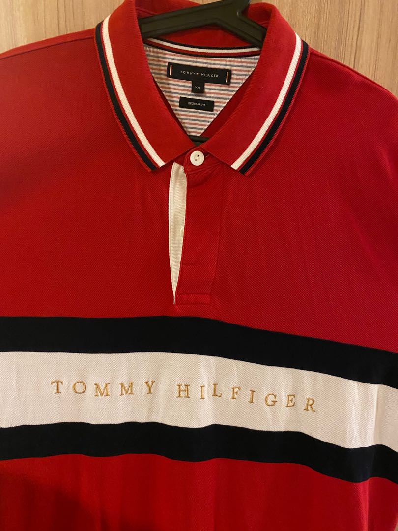 Thanks Discover capsule Tommy Hilfiger Polo Tee XXL, Men's Fashion, Tops & Sets, Tshirts & Polo  Shirts on Carousell