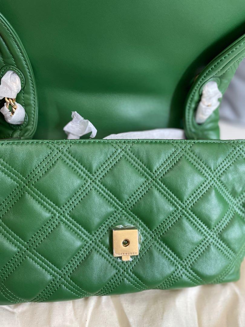 Tory Burch Handbag Soft Fleming With OG Box and Dust Bag (Green) (J896) -  KDB Deals