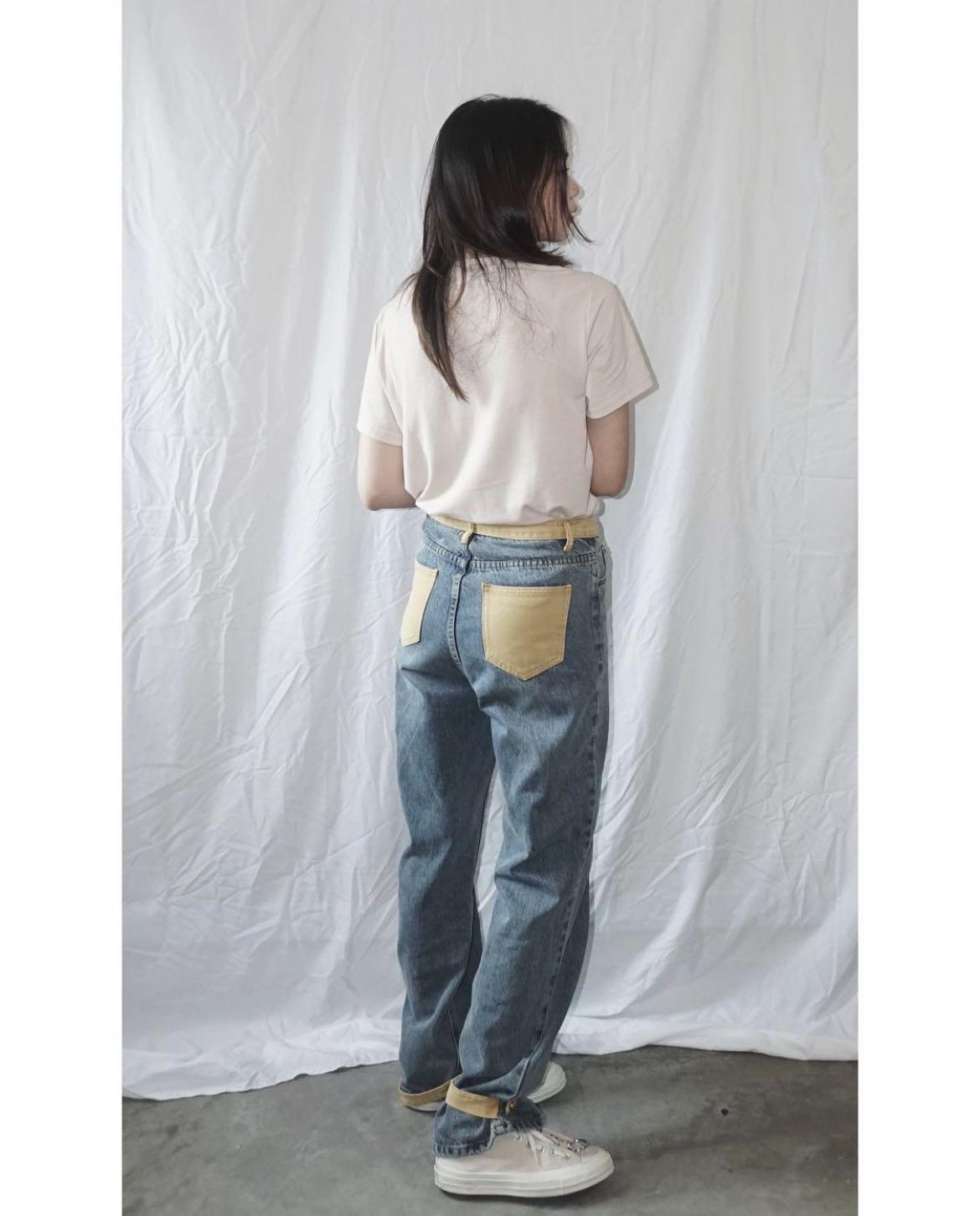 Two way jeans top