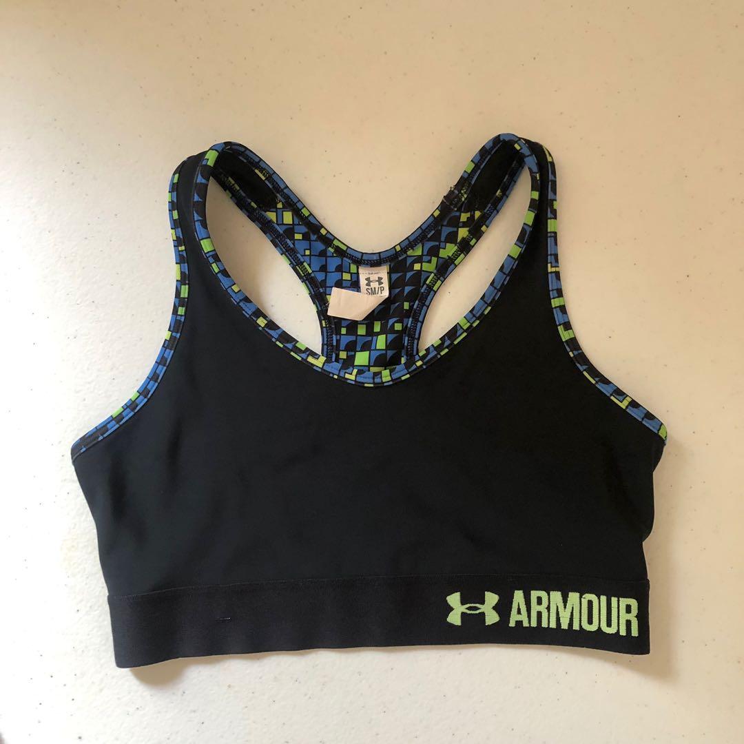 Under Armour Sports Bra (Category: Activewear) located in Cebu City. Submitted by thiadeclutters (Listing ID 1163294592, Image 1). Description: Under armour workout top Rfs: not my size Bought in dubai.