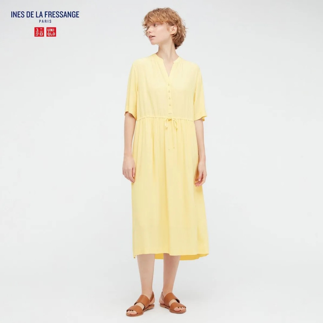 Uniqlo Rayon Dress, Fesyen Wanita 