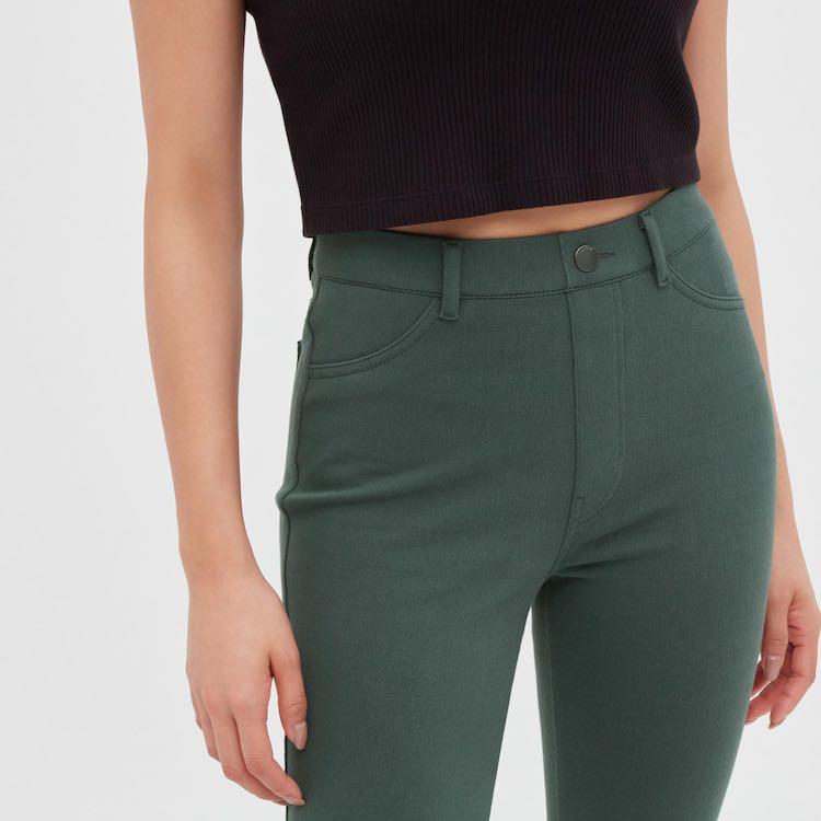 Uniqlo Ultra Stretch High Rise Cropped Leggings Pants, Women's Fashion,  Bottoms, Jeans & Leggings on Carousell