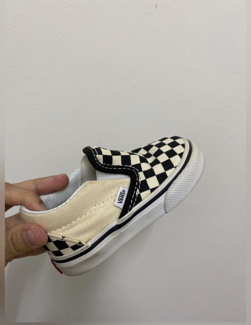 bleaching checkered vans