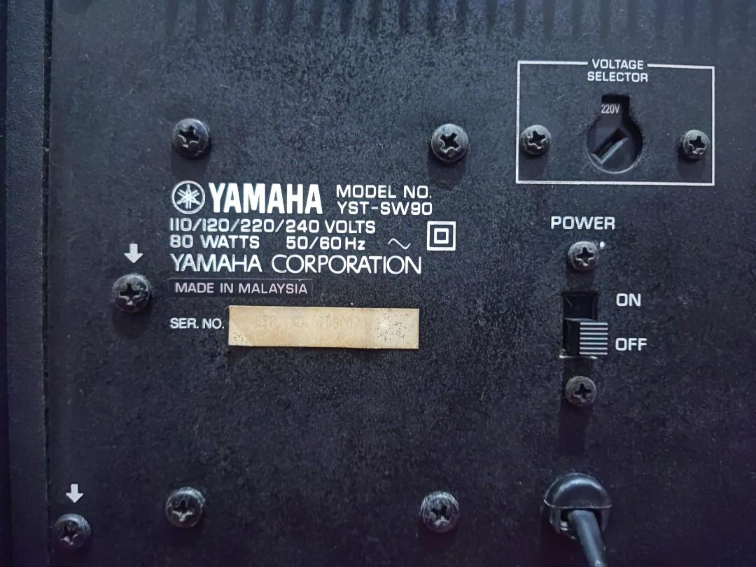 YAMAHA YSTSW90 Powered Subwoofer (Black), Audio, Soundbars, Speakers