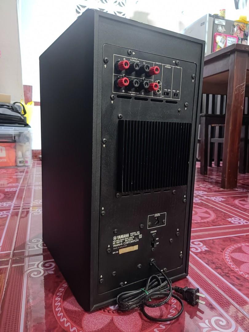 YAMAHA YSTSW90 Powered Subwoofer (Black), Audio, Soundbars, Speakers