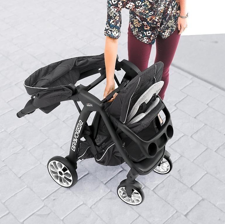 YBR Chicco BravoFor2 LE Standing Sitting Double Stroller Eucalyptus Babies Kids Going Out Strollers on Carousell