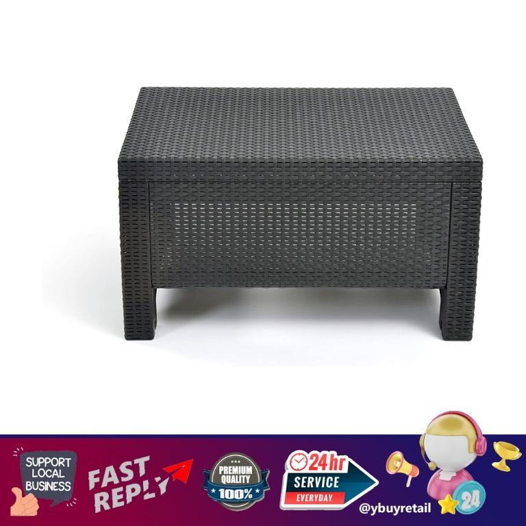 [YBR] (chk) Keter Corfu Coffee Table Modern All Weather Outdoor Patio