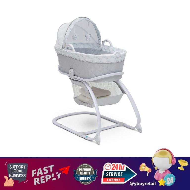 YBR Delta Children USA Deluxe Moses electronic Bassinet Windmill
