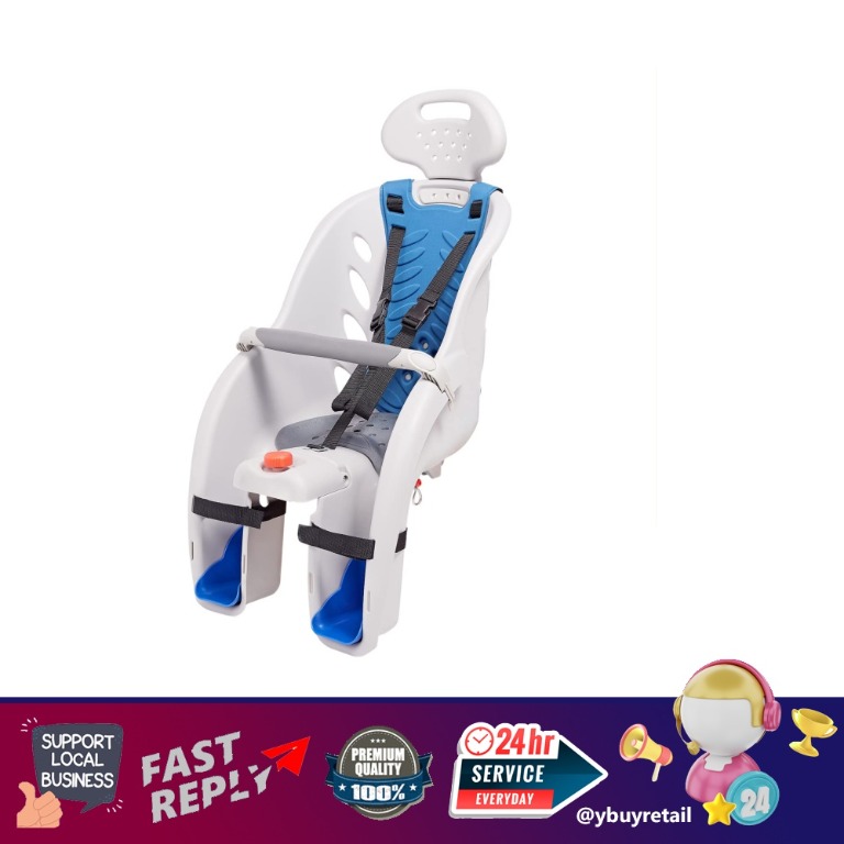 [YBR] Schwinn Deluxe Bicycle Mounted Child Carrier/Bike Seat For Children, Toddlers, and Kids