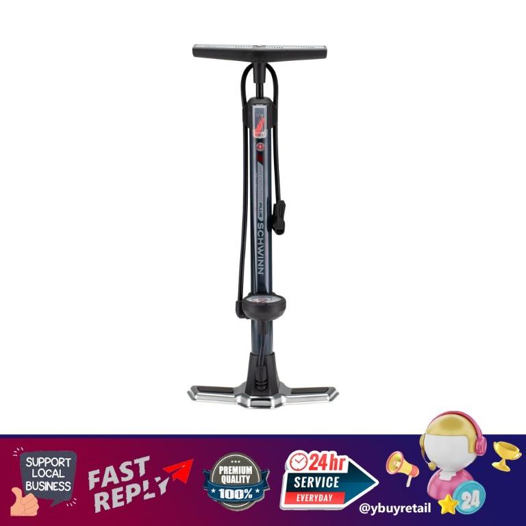 YBR Schwinn USA Air Center Floor Bike Pump Guage Fits Schrader