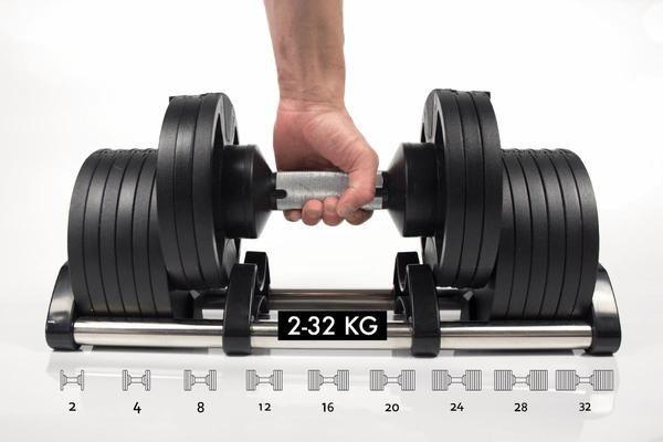 Core Home Fitness Adjustable Dumbbell Pair 5-50, 45% OFF