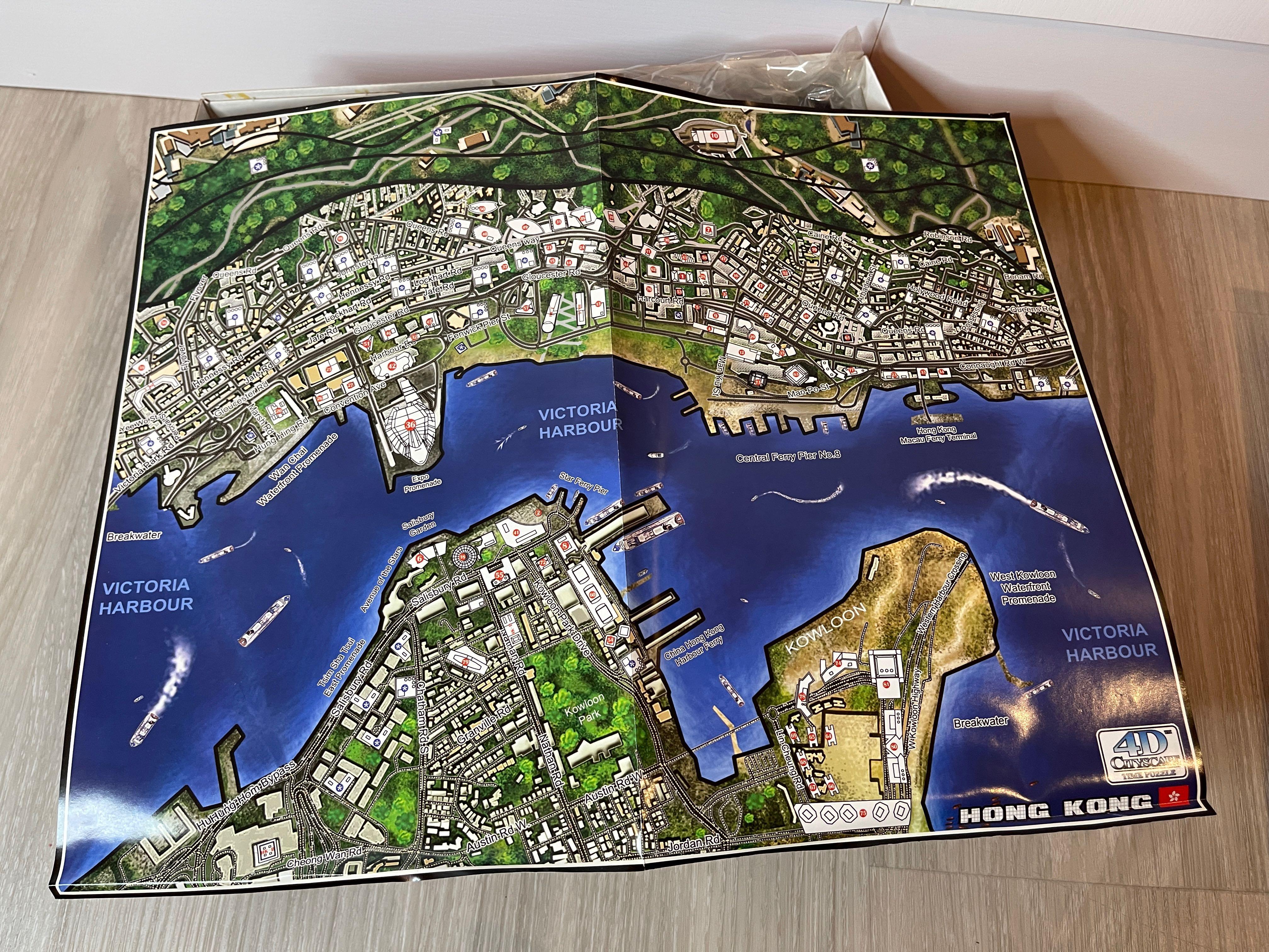 原裝香港4D拼圖香港4D模型立體砌圖擺設Hong Kong 4 D cityscape time