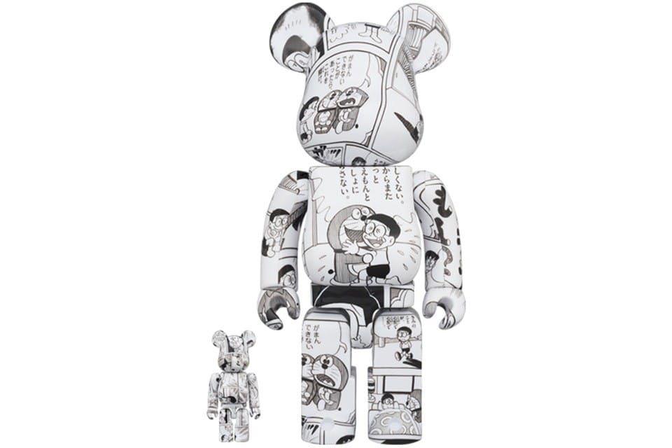 [現貨] 全新連盒 Bearbrick Doraemon 100% & 400% Be@rbrick Black & White Comic ...