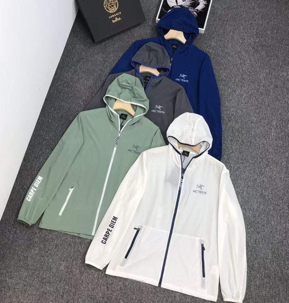 ARC'TERYX 男士戶外休閒彈力冰絲連帽防曬服！ 進口科技記憶彈力速乾冰