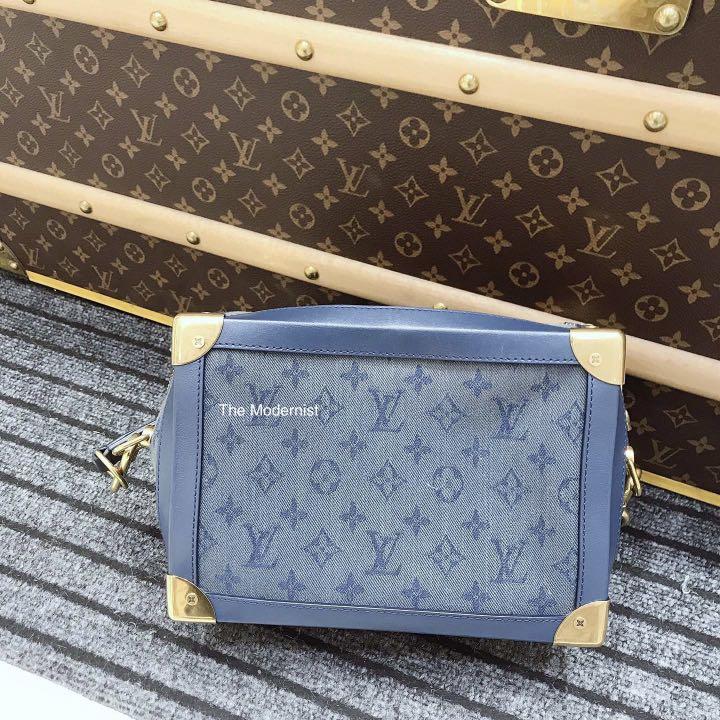 LV denim trunks bag, Luxury, Bags & Wallets on Carousell