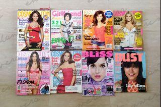 Back Issue Magazine Collection with Celebrity Covers (Megan Fox Rihanna Ashley Tisdale Carrie Underwood Christina Aguillera Ellen Pompeo Leighton Meester Jessica Simpson Taylor Swift Lily Allen Green Day Ely Buendia Lucy Torres Andi Eigenmann)