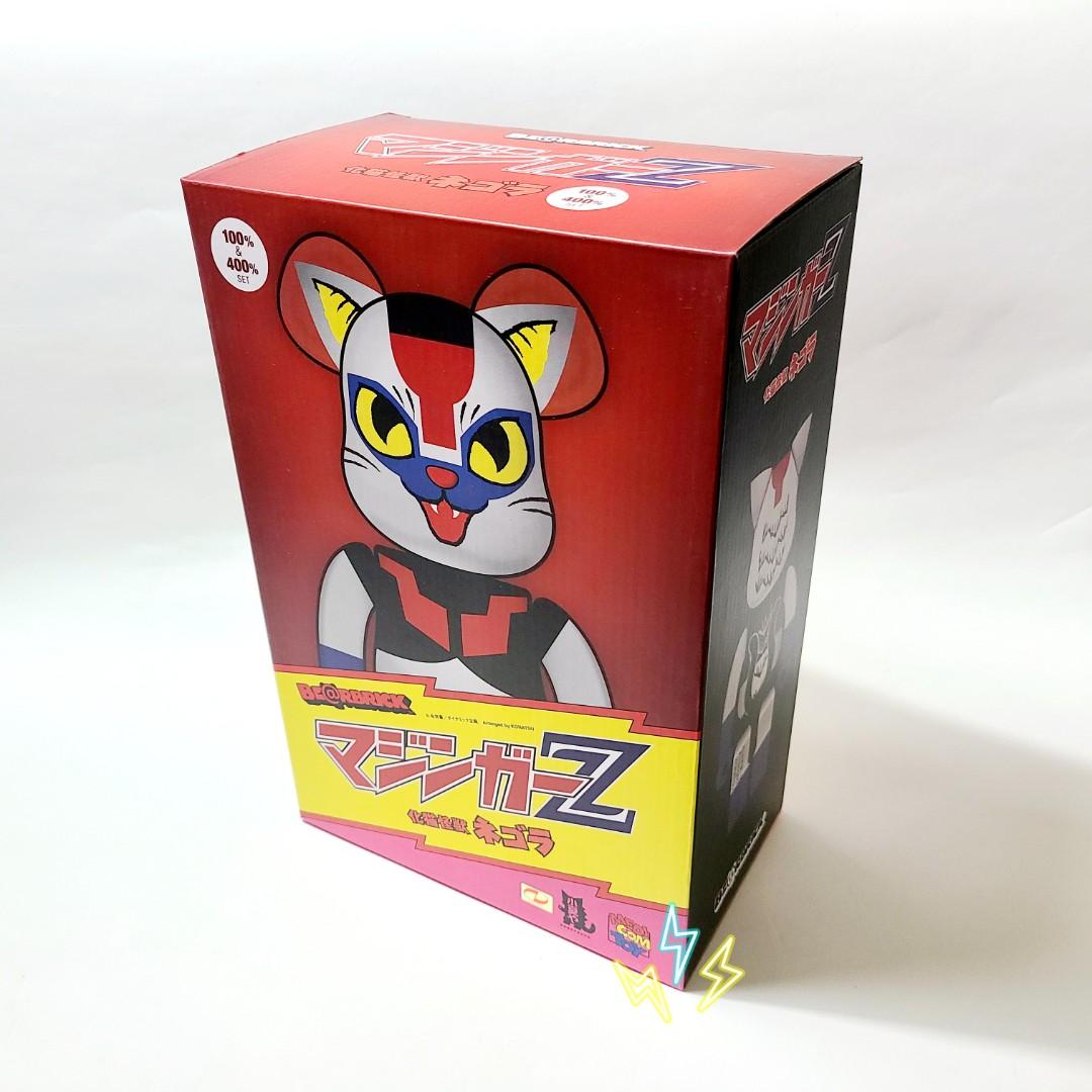 Bearbrick 400% + 100% MAZINGER Z 鐵甲萬能俠x KONATSU NEGORA 小夏貓