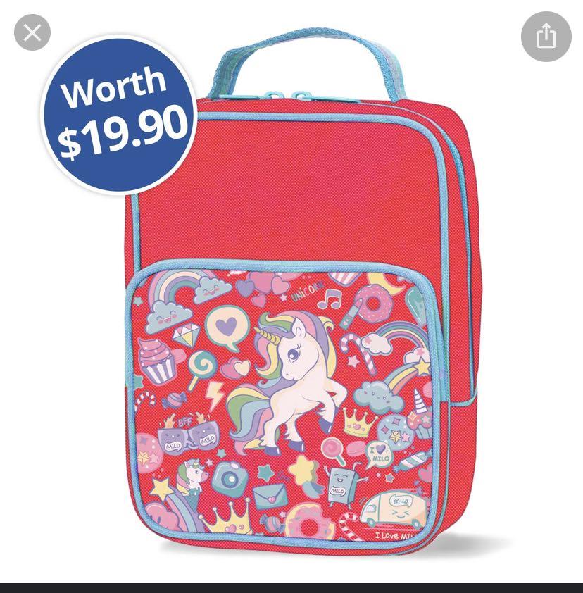 Unicorn Theme Lunch Bag Insulated Small Children's BNIB 